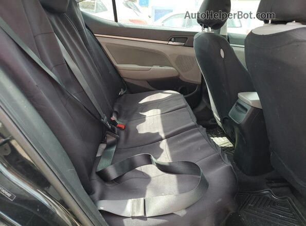 5NPD84LF7JH245402 2018 HYUNDAI ELANTRA Black Rear seats view