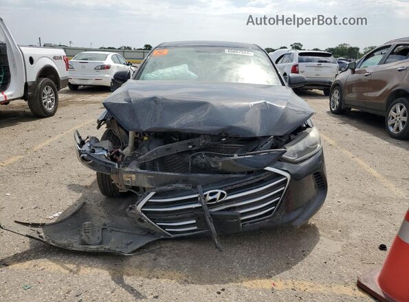 5NPD84LF7JH245402 2018 HYUNDAI ELANTRA Black Front view
