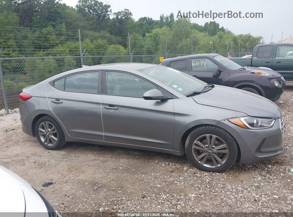 5NPD84LF7JH251698 2018 HYUNDAI ELANTRA Gray Вид задньої частини салону