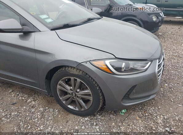 5NPD84LF7JH251698 2018 HYUNDAI ELANTRA Gray Вид спереду