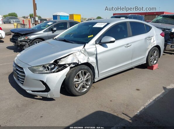 5NPD84LF7JH257498 2018 HYUNDAI ELANTRA Silver წინა მარცხენა ხედი სამი მეოთხედიდან