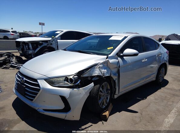 5NPD84LF7JH257498 2018 HYUNDAI ELANTRA Silver წინა ხედი