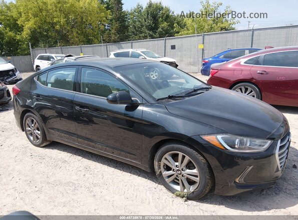 5NPD84LF7JH267318 2018 HYUNDAI ELANTRA Black Սալոնի 360 աստիճան տեսք