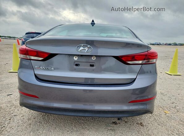 5NPD84LF7JH276200 2018 HYUNDAI ELANTRA Gray უკანა ხედი