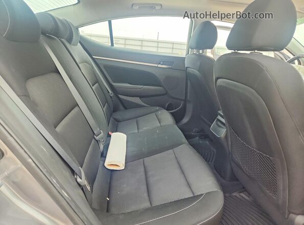 5NPD84LF7JH276200 2018 HYUNDAI ELANTRA Gray უკანა სავარძლების ხედი