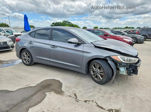 5NPD84LF7JH279534 2018 HYUNDAI ELANTRA Gray Delantero derecho