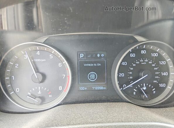 5NPD84LF7JH279534 2018 HYUNDAI ELANTRA Gray Vista del cuadro de instrumentos