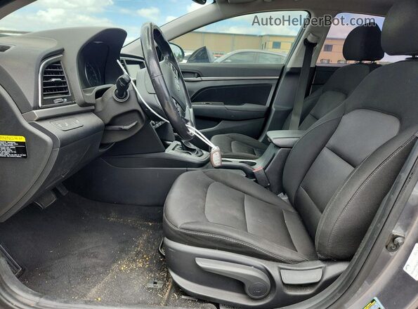 5NPD84LF7JH279534 2018 HYUNDAI ELANTRA Gray Vista interior delantera