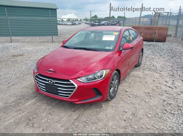 5NPD84LF7JH294549 2018 HYUNDAI ELANTRA Red Front left