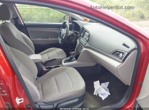 5NPD84LF7JH294549 2018 HYUNDAI ELANTRA Red Front interior view