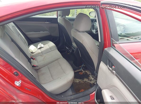 5NPD84LF7JH294549 2018 HYUNDAI ELANTRA Red VIN sticker view
