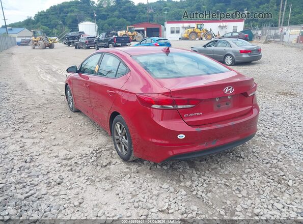 5NPD84LF7JH294549 2018 HYUNDAI ELANTRA Red Rear left