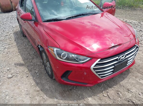 5NPD84LF7JH294549 2018 HYUNDAI ELANTRA Red Front view