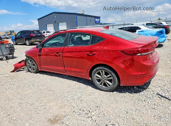 5NPD84LF7JH306506 2018 HYUNDAI ELANTRA Red Հետևի ձախ