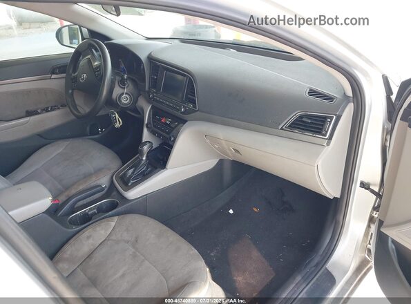 5NPD84LF7JH335357 2018 HYUNDAI ELANTRA Silver Widok wnętrza z przodu