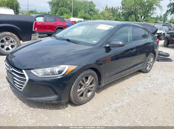 5NPD84LF7JH347900 2018 HYUNDAI ELANTRA Black Առջևի ձախ երեք քառորդ տեսարան