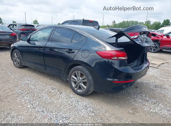 5NPD84LF7JH347900 2018 HYUNDAI ELANTRA Black Հետևի ձախ