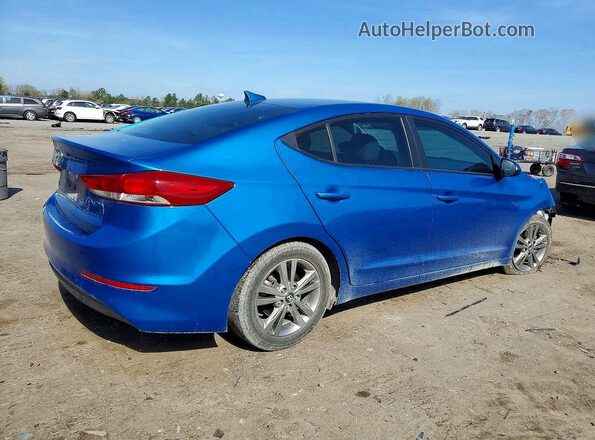 5NPD84LF7JH359304 2018 HYUNDAI ELANTRA Blue Հետևի աջ