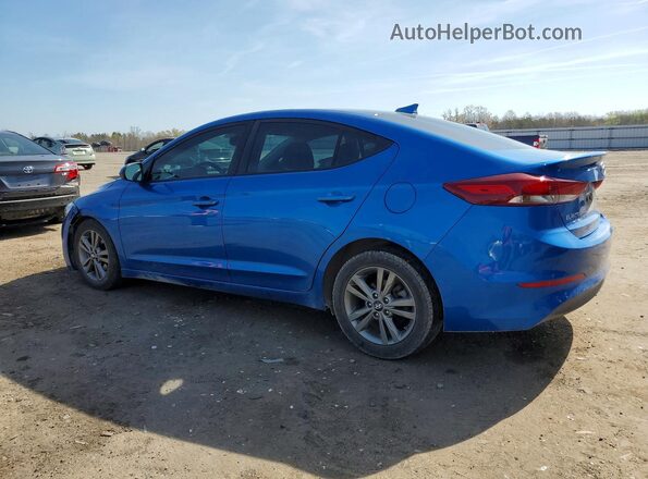 5NPD84LF7JH359304 2018 HYUNDAI ELANTRA Blue Հետևի ձախ