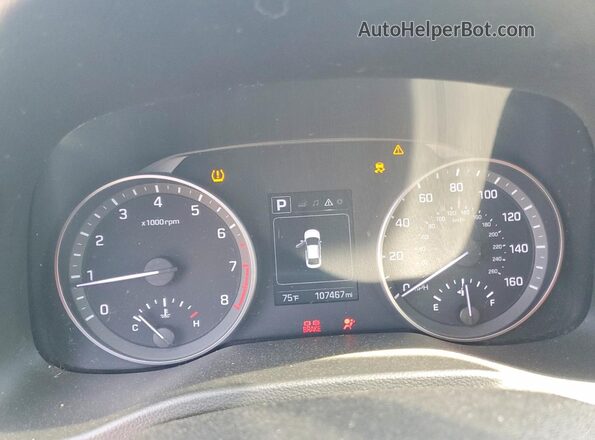 5NPD84LF7JH359304 2018 HYUNDAI ELANTRA Blue Սարքավորումների վահանակի տեսք