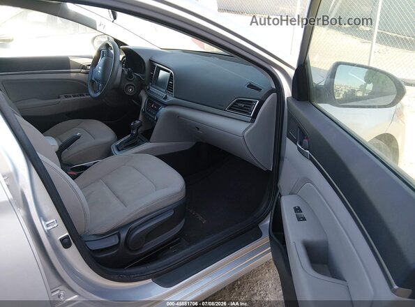 5NPD84LF7JH366964 2018 HYUNDAI ELANTRA Silver Widok wnętrza z przodu