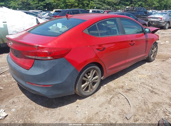 5NPD84LF7JH371338 2018 HYUNDAI ELANTRA Красный Задняя правая четверть