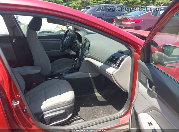 5NPD84LF7JH371338 2018 HYUNDAI ELANTRA Красный Вид салона спереди