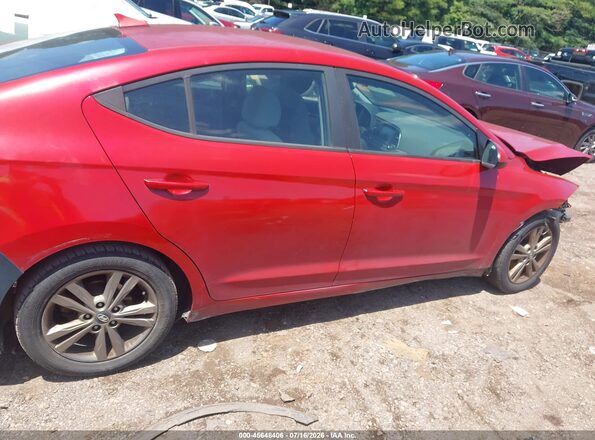 5NPD84LF7JH371338 2018 HYUNDAI ELANTRA Красный Вид задней части салона