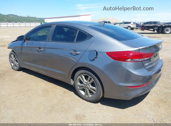 5NPD84LF7JH371680 2018 HYUNDAI ELANTRA Gray Задня ліва чверть