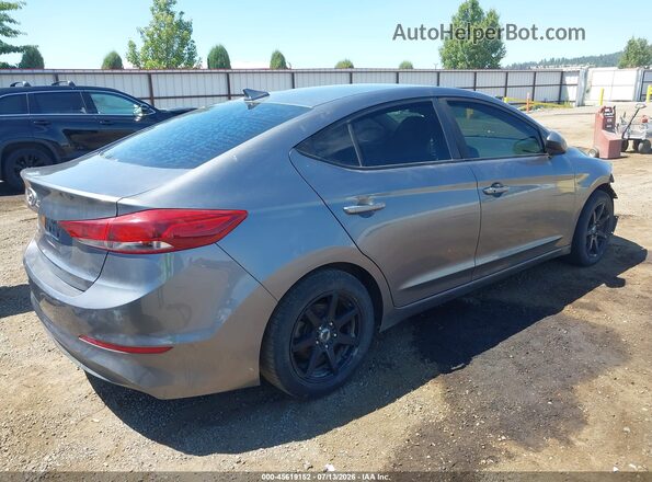 5NPD84LF7JH371680 2018 HYUNDAI ELANTRA Gray Задня права чверть