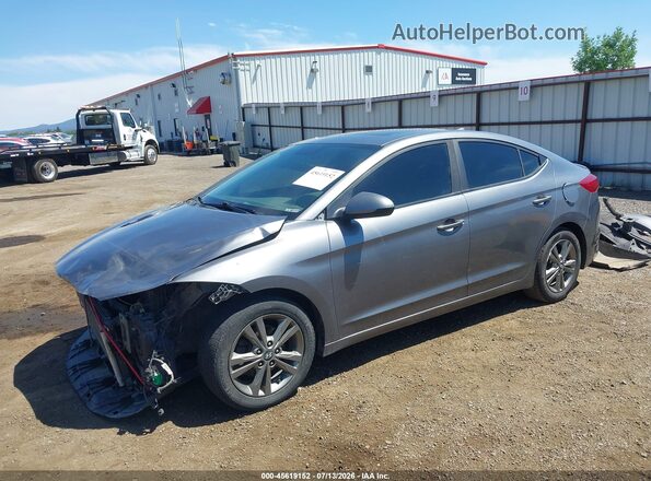 5NPD84LF7JH371680 2018 HYUNDAI ELANTRA Gray Передня ліва чверть