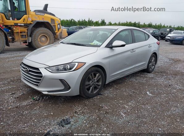 5NPD84LF7JH380640 2018 HYUNDAI ELANTRA Silver Vista tres cuartos delantera izquierda