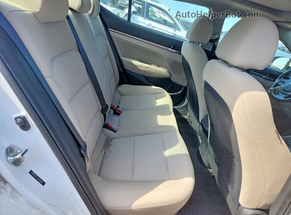 5NPD84LF7JH385983 2018 HYUNDAI ELANTRA White უკანა სავარძლების ხედი