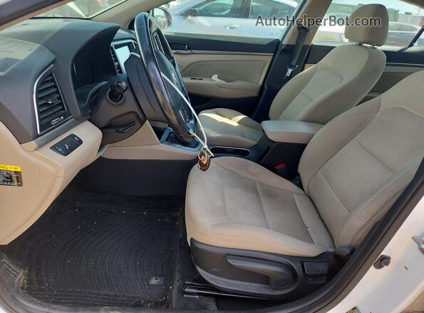 5NPD84LF7JH385983 2018 HYUNDAI ELANTRA White წინა სალონის ხედი