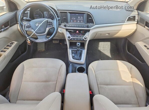 5NPD84LF7JH385983 2018 HYUNDAI ELANTRA White წინა პანელის ხედი