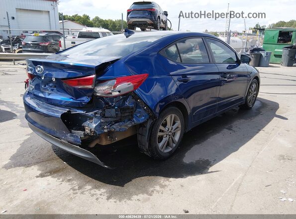 5NPD84LF7JH389175 2018 HYUNDAI ELANTRA Blue Задня права чверть
