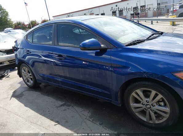 5NPD84LF7JH389175 2018 HYUNDAI ELANTRA Blue Вид задньої частини салону