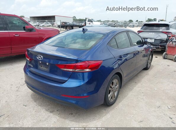 5NPD84LF7JH394991 2018 HYUNDAI ELANTRA Blue Rear right