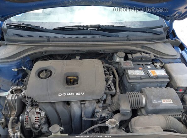 5NPD84LF7JH394991 2018 HYUNDAI ELANTRA Blue Rear view