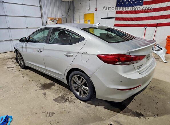 5NPD84LF7JH399821 2018 HYUNDAI ELANTRA Серебряный Задняя левая четверть