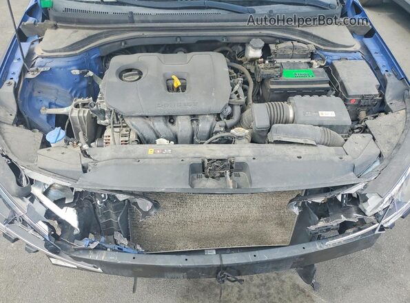 5NPD84LF7KH411418 2019 HYUNDAI ELANTRA Blue Вид задньої частини салону