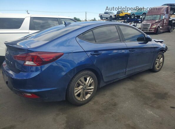 5NPD84LF7KH411418 2019 HYUNDAI ELANTRA Blue Задня права чверть