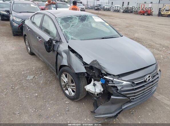 5NPD84LF7KH420068 2019 HYUNDAI ELANTRA Gray Դիմացի տեսք
