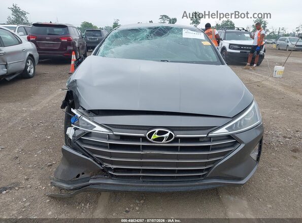 5NPD84LF7KH420068 2019 HYUNDAI ELANTRA Gray Առջևի վահանակի տեսք