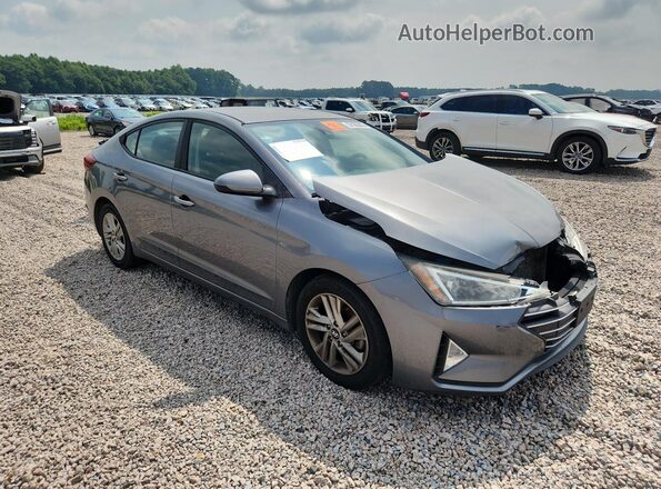 5NPD84LF7KH431538 2019 HYUNDAI ELANTRA Серый Передняя правая четверть