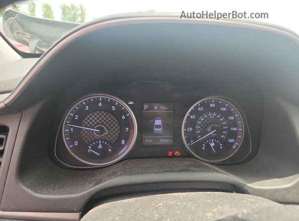 5NPD84LF7KH431538 2019 HYUNDAI ELANTRA Серый Вид щитка приборов