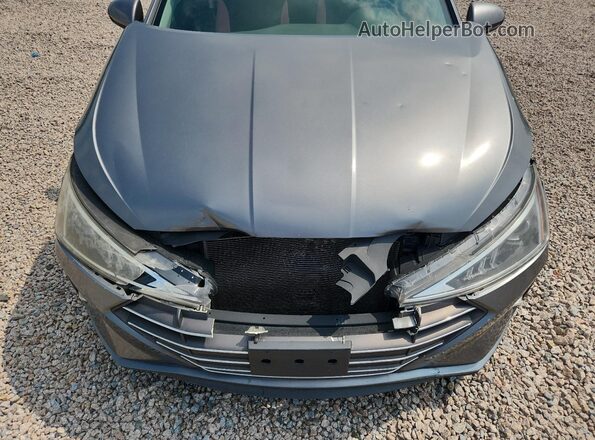 5NPD84LF7KH431538 2019 HYUNDAI ELANTRA Серый Вид задней части салона