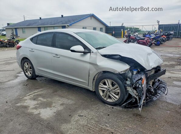 5NPD84LF7KH442295 2019 HYUNDAI ELANTRA Серебряный Передняя правая четверть