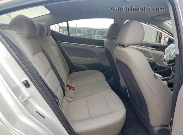 5NPD84LF7KH442295 2019 HYUNDAI ELANTRA Серебряный Вид задних сидений