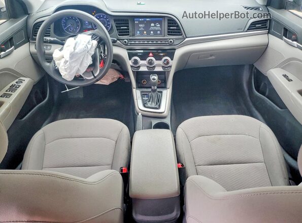 5NPD84LF7KH442295 2019 HYUNDAI ELANTRA Серебряный Вид панели приборов